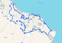 Karte Route 02 oman