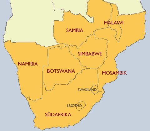Südliches Afrika Reiseländer
